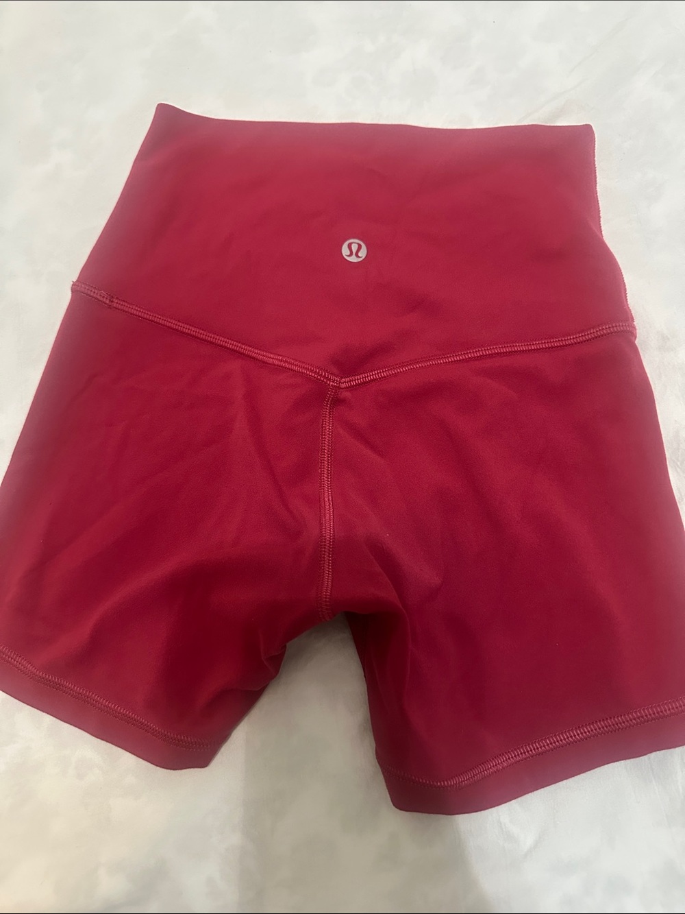 lululemon Align High-Rise Short 4” Athletic Shorts raspberry color
